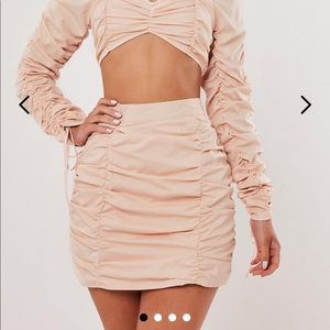 Missguided ruched skirt